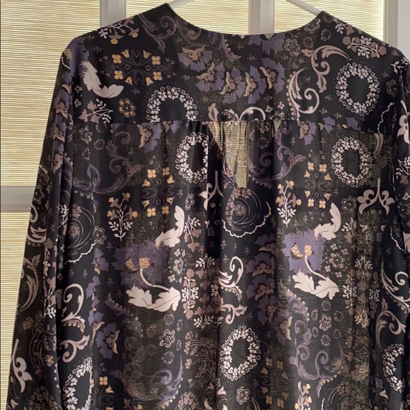 Sheer blouse - Sz L - Picture 4 of 4